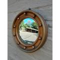 An early 20th Century Circa 1920 Regency Style Giltwood Mirror with Convex Frame