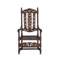 Continental Carved Oak Arm Chair