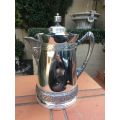 Antique Victorian Silver Plate Water Pitcher, circa mid 1800 (has dents and tarnished) - ND