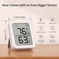 SwitchBot Thermometer Hygrometer, Bluetooth Indoor Humidity Meter and Temperature Sensor with App Co