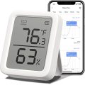SwitchBot Thermometer Hygrometer, Bluetooth Indoor Humidity Meter and Temperature Sensor with App Co