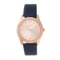 Tomato T769174 Ladies Rose Gold Case And Blue Vegan leather Strap  (NEW)