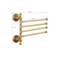 TBTF015- 4 bar Brass towel rack