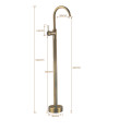GBB011B- BRUSHED GOLD FLOOR MOUNTED MIXER