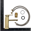 GBB001- Brushed Gold Short Basin Mixer