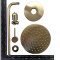 GBB009- Brushed Gold Shower Head and Mixer