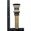 TTB031s- Brass Basin Pop Up Plug | Slotted