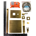 TTB049- Brass Square Finish Consealed Shower Set with Hose