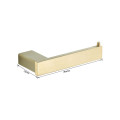 GBB058 - Brushed Gold Square Toilet Roll Holder