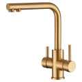 TTB068 - Brass Twin Kitchen Tap with Filter Water Outlet