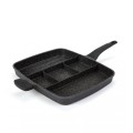 Royalty Line - 38 cm Marble Non-Stick Coating Multi-function Pan (A PART OF THE HANDLE IS BROKEN)