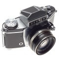 EXAKTA Varex IIa vintage chrome SLR film camera body Zeiss PANCOLAR 2/50mm lens