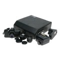 Pentax Auto 110 Sub miniature film camera set 3 lenses flash case