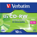 Verbatim 700MB CD-RW 12-Pack Jewel Case 43148