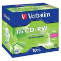 Verbatim 700MB CD-RW 12-Pack Jewel Case 43148