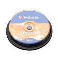 Verbatim 4.7GB DVD-R Matt Silver 10-Pack 43523