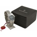 New RRP £925 Krug Baumen Sportsmaster Black Diamond Chronograph Watch w/ diamond certificate