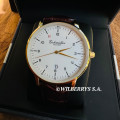 rrp R4,000.00 EICHMULLER GERMANY since 1950 Men`s Classic 40mm Easy Read Watch Genuine Leather Watch