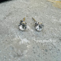 BRITISH JEWELLERS Solo White gold plated Earrings Made with Swarovski Elements®