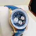 Retail: R10,000.00 Krug-Baumen Men`s Air Traveller 42mm Diamond BLU EDITION Watch  NEW