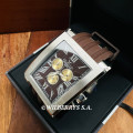 Retail: R14,500.00 Aquaswiss AQUANAUT TANC XG Moonwalker Chronograph Watch with Silicone Band NEW