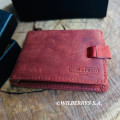 Retail: $129 / R2,199.00 TOM & FRED London® Tommy RUSTIC RED Genuine Leather Quick Access Wallet