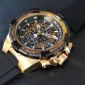 Retail: R7,999.00 INVICTA Men`s Pilot Kamakaze Chronograph 50mm Black/Gold Watch BRAND NEW
