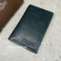 Retail: $129 / R2,199.00 TOM & FRED® Mens Navy Blue Manchester Vertical Bi-fold Wallet