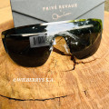 must see!! PRIVE REVAUX JANET x Olivia Culpo / Smoke Gunmetal Oversized Shield Sunglasses *GENUINE*