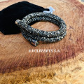 late entry! Retail: R1250.00 LONDON JEWELLERS Brilliance CRYSTALS FROM SWAROVSKI Dark Grey bracelet