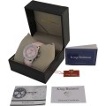 Retail: R10,000.00 Krug-Baumen Women`s Air Traveller 42mm Diamond PARISAN PINK Watch  NEW