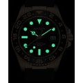 Retail: R2,499.00 MEGIR ELITE Mens GMT Date 43mm Stainless Steel Oyster Bracelet Watch NEW