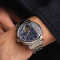 LOOK!! rip: R10,200.00 THOMAS EARNSHAW LONGCASE DOUBLE RETROGRADE AUTOMATIC Bearer Blue Watch
