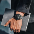 Retail: R2,499.00 MEGIR ELITE Mens GMT Date 43mm Stainless Steel Oyster Bracelet Watch NEW