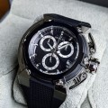 INVICTA Special Forces Ionic Black and Silicone Strap Chronograph Watch
