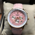 new RRP £775 (British Pounds) Krug Baumen Women's Air Traveller Diamond Croco Leather  Watch