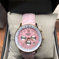 new RRP £775 (British Pounds) Krug Baumen Women's Air Traveller Diamond Croco Leather  Watch