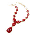 HOT! Must see! Retail: R1,900.00 AMRITA NEW YORK Camella Teardrop Necklace Ruby