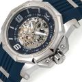 Retail: $1200 /R15,000.00 Aquaswiss Men's Vessel Automtic 45mm - 52mm Watch with Blue Silicone Band