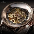 KRONEN & SOHNE **Royal Carving** Skeleton Warrior Automatic Mechanical Leather Watch