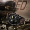 Retail: R9,000.00 Aeromeister Amsterdam Men's Taildragger Vintage brown Leather Chronograph Watch