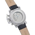 Retail: £775/ R13,000.00 Krug-Baumen Men's Imperial Moonphase Automatic Diamond Black Leather Watch