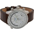 Retail: £775/ R13,000.00 Krug-Baumen Men's Air Explorer BROWN Diamond 500pcs Chronograph Watch