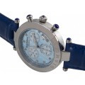 New RRP £675.00 British Pounds KRUG BAUMEN Women's Couture Diamond Blue Chronograph Watch
