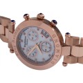 **RRP £700.00** KRUG BAUMEN Women's Couture Diamond Rose Gold Tone Chronograph Watch