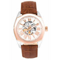 RRP: R15,000.00 Aquaswiss Men's "Legend Automatic" Brown Leather/White Dial Watch  OFFICIAL