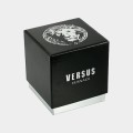 VERSACE Women's VERSUS V-Versus Blue/Gold Leather Strap Watch BRAND NEW IN BOX + PAPERS