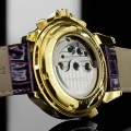 Retail: R9,999.00 CALVANEO 1583 Men's Astonia Gold Violet Big Date Calender Automatikuhr Watch
