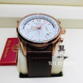 Retail: R13,000.00 Krug-Baumen Men's Air Explorer BROWN Diamond 500pcs Chronograph Watch