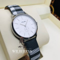 Retail: R3299,00 TOM & FRED of London Women's Mairi Scottish Jacquard Leather Watch